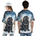thumbnail image 5 of Hello Winter Newfoundland Welcome Snowy Night Watercolor Vintage All Over Print 3D Baseball Shirt Newfie Dog Lover Gifts Softball Sport - 01011, 5 of 6
