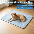thumbnail image 6 of Cooling Mat for Dog, Premium Pet Cooling Blanket for Bed Crate, Anti Slip Indoor Dog Cool Pad for Sleeping, Q-MAX Large Sofa Couch Cover Mat for Cat Light Gray XXL, 6 of 7