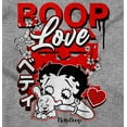 thumbnail image 2 of Cool Kanji Style Betty Boop Love Women's Long Sleeve T Shirt Brisco Brands M, 2 of 6