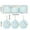 Blue, variant on KOYPTL 3Pcs 3.15In Christmas Ball Ornaments Set for Tree,Shatterproof Clear Glittering Hanging Bulbs Pendants for Christmas Tree Porch Yard Holiday Decorations for Xmas Birthday Home Party Supplies