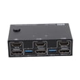 thumbnail image 1 of USB KVM Switch, Plug and Play Double Mode Prend en Charge 4K 60Hz Double Moniteur KVM Switch Double Affichage Support pour l'Enseignement de la Performance, 1 of 7