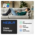 thumbnail image 2 of HEALR Leg Massager: Calf & Foot Circulation, Heat, Cold & Compression - Relieve Pain, Improve Recovery - Adjustable Intensity & Timer, 2 of 9