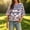 Purple, variant on Womens Oversized Striped T-Shirts Summer Casual Color Block Short Sleeve Tops Y2K Drop Shoulder Workout Tops(Pink,XL)