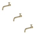 thumbnail image 3 of Youkk Environmental Friendly Sink Compact Universal Fit Easy Installation Single Cold Basin Wall Mounted 03 Gold 3Set, 3 of 6