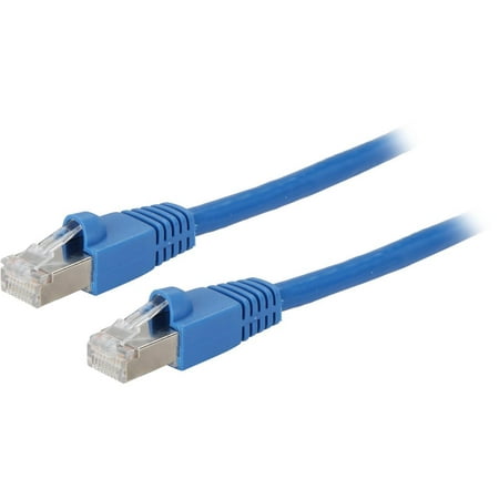 UPC: 0037332188281 | TRIPP LITE N262-005-BL 5 ft. Cat 6A Blue Shielded Augmented Cat6 (Cat6a) Shielded (STP) Snagless 10G Certified Patch Cable (RJ45 M/M)