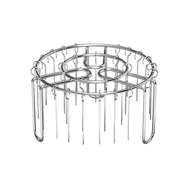 Air Fryer Rack Versátil Soporte Vertical para Parrilla Rejilla de Asado Bandeja de Enfriamiento Accesorio de Tostado en Acero Inoxidable Fácil Cocción sin Volteo Adecuado para Cocinar Carnes