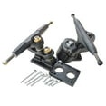 thumbnail image 1 of Skateboard Trucks 6.25 Inch (2 Pieces Trucks) Skateboard Riser Pads Bushings Mounting Hardware Set for Longboard Decks Cruiser Skate Board Black, 1 of 6