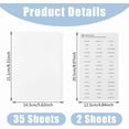 thumbnail image 2 of 35 Sheets 7-Tab Binder Dividers A5 PVC 6-Hole Paper Index Dividers 21.1x14.3cm/8.3''x5.6'' White Index Page Tab Card with 2Pcs Waterproof Self Adhesive Stickers for Notebook, 2 of 7
