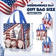 thumbnail image 2 of 12 Pack 4th of July Gift Bags with Handle, American Flag Blue White and Red Patriotic Woven Bags for Independence Day Party Favor Decorations Supplies, Reusable Treat Bags, 2 of 7