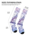thumbnail image 2 of Lsque Round Snow Merry Christmas Pattern Sport Compression Socks for Men & Women 15-20 mmHg Knee High Nurse Pregnant Running Medical and Travel Athletic, 2 of 6