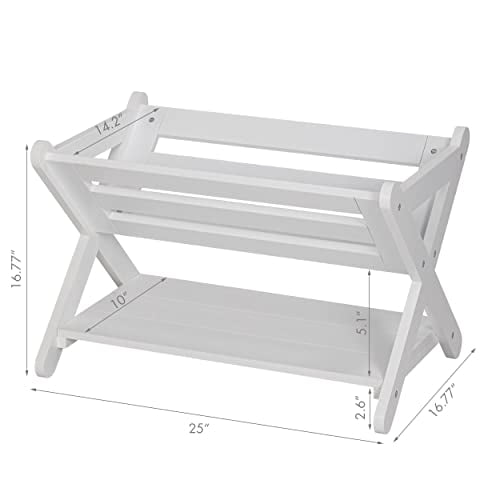 UTEX Kids Book Caddy with Shelf, Kids Bookcase Storage with Shelf, Kids Book Storage Organizer for Toddlers, Kids, White