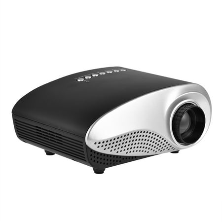 WALFRONT 1080P Mini Multimedia Home Theater Video LED Projector w/ AV/USB/VGA/HDMI/SD Slot, portable projector, mini