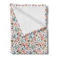 thumbnail image 2 of Botany Soft Flannel Fleece Throw Blanket, Creative Doodle Design Pattern of Abstract Spring Flowers and Leaves Illustration, Cozy Plush for Indoor and Outdoor Use, 50" x 70", Multicolor, by Ambesonne, 2 of 5
