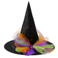 thumbnail image 4 of Helii Clearance Witch Hat for Women Halloween Costume Accessory 6 Styles Available Soft Polyurethane Fiber Comfortable Fit for Halloween Party Cosplay Photo Shoot, 4 of 4
