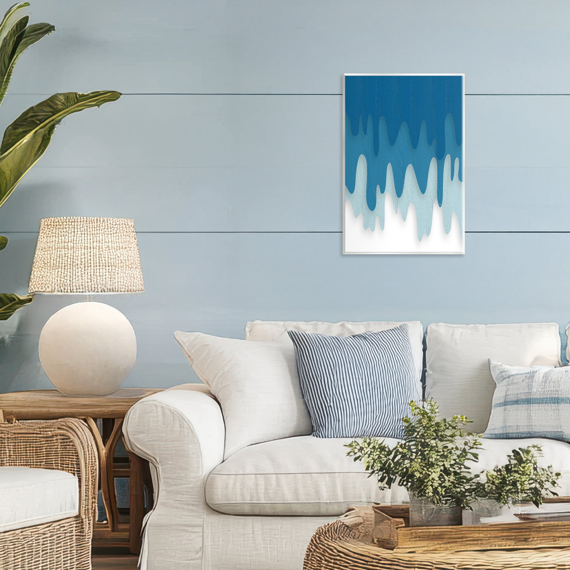Stupell Industries Water Wave Fluid Contour Wall Plaque Art, design by Martina Pavlova