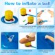 thumbnail image 4 of Innotech Pelota de Yoga Extragruesa, Pelota de Gimnasio de 5 Tamaños, Silla de Pelota Resistente para Equilibrio, Estabilidad, Embarazo, Bomba Rápida Incluida., 4 of 7