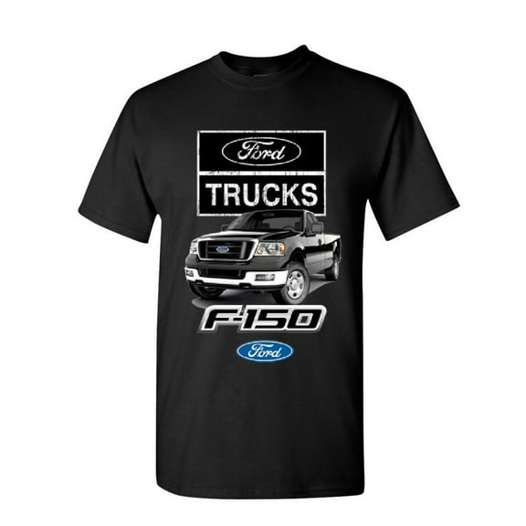 Tee Hunt Ford Pickup Trucks F-150 T-Shirt Offroad Country Built Tough 4X4 Mens Shirt
