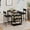 Black, variant on EastVita Bar Stools Set of 2,Kitchen Bar Stools with Footrest,25.5 Inch Upholstered Bar Chairs with Back,Counter Height,Grey