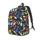 thumbnail image 1 of Disketp Bowling Ball Mochila de Lona Estampada, Mochila Escolar de Viaje Ligera para Estudiantes y Portátil-Small, 1 of 5