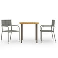 thumbnail image 5 of vidaXL Patio Dining Set Dining Table and Chairs Furniture Set Poly Rattan, 5 of 12