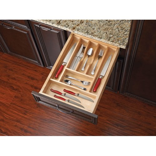 RevAShelf 27/8" Small Wood Cutlery Drawer Insert