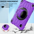 thumbnail image 5 of Dteck Case for Samsung Galaxy Tab A9 8.7 Inch, Heavy Duty Shockproof Rugged Case with Rotating Hand Strap Stand Shoulder Strap,Purple, 5 of 6