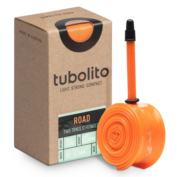 Tubolito Tubo Road Tube - 700 x 18-28mm, 60mm Presta Valve, Orange