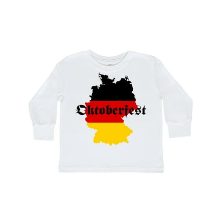 

Inktastic Oktoberfest Germany Map Flag Gift Toddler Boy or Toddler Girl Long Sleeve T-Shirt