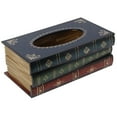 thumbnail image 1 of Tissue Box Cover Vintage: Antique Book Facial Tissue Box Holder Napkin Holder, 1 of 10