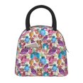 thumbnail image 2 of Haiem Watercolor Owl Printed Lunch Bag Women, Lunch Box Lunch Bag for Women, Small Leakproof Cute Lunch Tote Large Capacity Reusable Insulated Cooler Lunch Container, 2 of 5