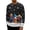 Black, variant on Mens Christmas Sweatshirt Long Sleeve Loose Casual Crewneck Snowflake and Reindeer Print Pullover Sweatshirts