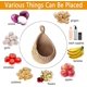 thumbnail image 4 of 1 cesta de frutas colgante tejida, fruta colgante, cesta colgante, cesta y verduras para colgar en la pared, almacenamiento de cocina, para mesa de cocina, 4 of 4