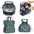 thumbnail image 2 of Pioneer Flower Floral Print Pattern Drawstring Lunch Bag Women - Drawstring Lunch Bag Insulated for Work Office - Stain-Resistant Large Lunchbags for Women with Multi-Pockets, 2 of 6