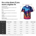 thumbnail image 5 of Disketp Hawaiian Shirts For Men,Beach With Palm Trees Print Mens Casual Short Sleeve Button Down Shirts Beach Shirt, 5 of 7