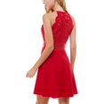 thumbnail image 2 of City Studios Womens Juniors Lace Mini Fit & Flare Dress, 2 of 2