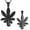 Black, variant on Stainless Steel Marijuana Leaf Urn Pendant Memory Necklace for Cremation Ashes Holder Memorial Jewelry