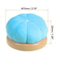 thumbnail image 2 of Uxcell Wooden Base Needle Pincushions Japanese Style Pin Cushions, Sky Blue 2 Pack, 2 of 5