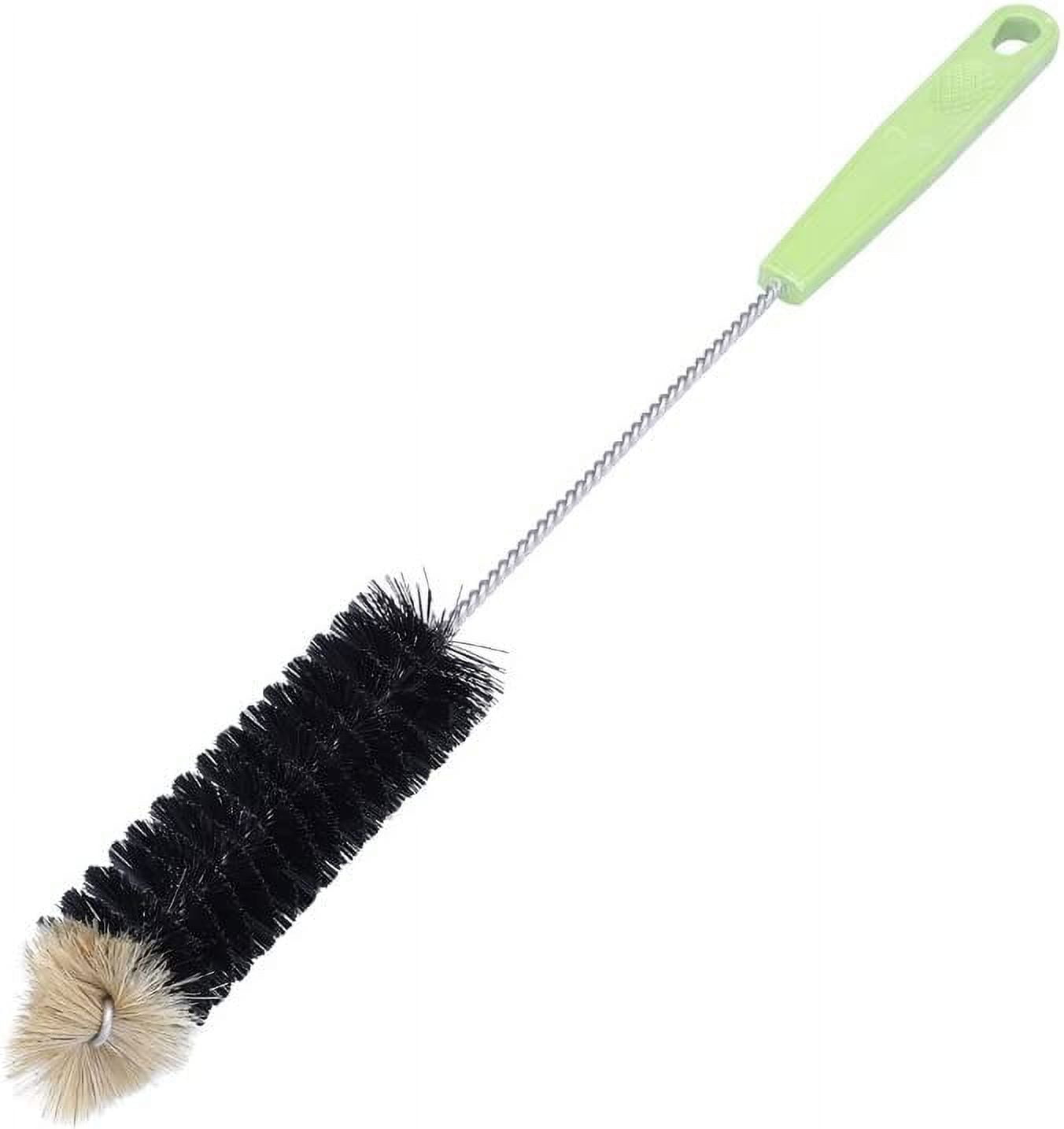 4 pcs ultra-long bottle brushes, bottle brush cleaners for narrow bottles beer, wine, kombucha, carafe, water bottles, thermoses (40 cm)