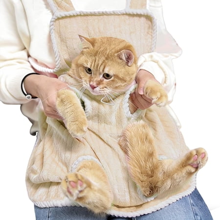 Cat Hugging Apron Breathable Adjustable | Cat Accompany Carrier Apron - for Grooming Nail Trimming Photography Bonding Women Men Teens Animal Lovers Adults