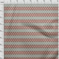 thumbnail image 4 of oneOone Silk Tabby Maroon Fabric Asian Ikat Craft Projects Decor Fabric Printed By The Yard 42 Inch Wide, 4 of 4