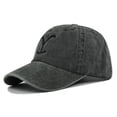 thumbnail image 1 of Clearance, Yellowstone Dutton Ranch Hat Cross Ponytail Baseball Cap Distressed Outdoor Embroidery Sunscreen Hat Solid Color Cap, 1 of 1