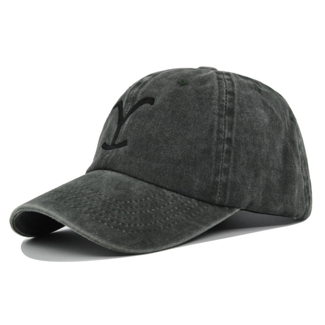 Clearance, Yellowstone Dutton Ranch Hat Cross Ponytail Baseball Cap Distressed Outdoor Embroidery Sunscreen Hat Solid Color Cap