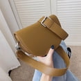 thumbnail image 4 of JUYGO Retro Solid Color Saddle Bag High Quality Leather Shoulder Bags for Women New Simple Ladies Crossbody Bag Designer Handbags, 4 of 6