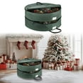 thumbnail image 1 of Wreath Storage Container Christmas Wreath Storage Bag 2 Layer Storage Thickened Cloth Water Proof Material With Zipper Reinforced Handle Dusts Proof Red, 1 of 5