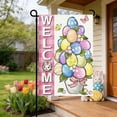 thumbnail image 4 of Uutvery Double Sided Printed Garden Flag, Happy Easter Yard Decoration 18x12 Inches, Waterproof Weather Resistant Linen Flag, Outdoor Home Decor, 4 of 6