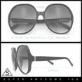 thumbnail image 4 of Womens Oversized Round Butterfly Minimal Plastic Iconic Diva Sunglasses Tortoise - Smoke, 4 of 8