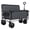 Gray, variant on 3-in-1 Convertible Folding Wagon Cart 500lbs Heavy-Duty 180L Capacity - Bench Seat & Storage All-Terrain Wheels for Camping Beach Sports Garden,Orange