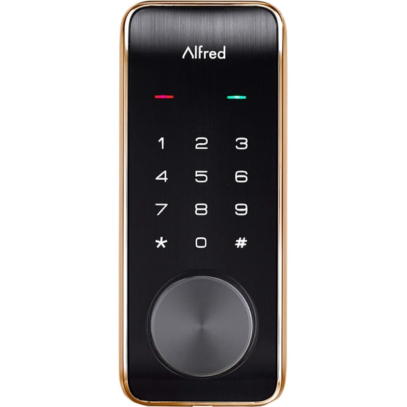 Cerradura de puerta inteligente Deadbolt Alfred DB2-B con pantalla táctil Bluetooth