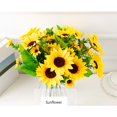 thumbnail image 2 of Artificial Bouquets Multi-Heads Wedding Simulation Flowers Decorative Plant Decors Table Centerpieces Arrangements Garden, 2 of 8