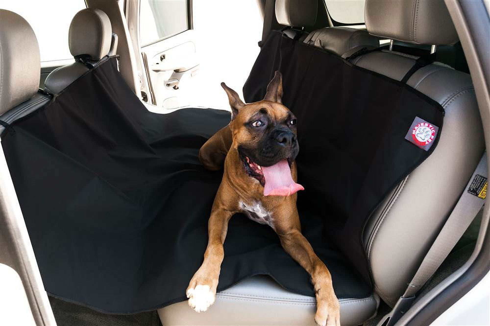 Majestic Pet Hammock Back Seat Cover for Dogs and Cats Universal fit for Cars Trucks and SUVs Waterproof Scratch Resistant Black Walmart